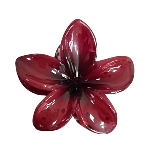 Ei-Blume Haarklammer für Dickes Dünnes Haar,1 Stück rutschfeste Acryl niedliche Blumen Haarspangen Große Haarklammern für Frauen Mädchen Haarstyling Strand Party Pool Zubehör (J-6, One Size) von Sbyhbhyds