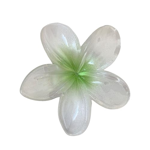 Ei-Blume Haarklammer für Dickes Dünnes Haar,1 Stück rutschfeste Acryl niedliche Blumen Haarspangen Große Haarklammern für Frauen Mädchen Haarstyling Strand Party Pool Zubehör (K-6, One Size) von Sbyhbhyds