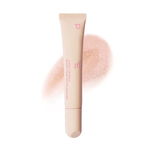 Lipgloss Lip Butter Balm,Lippenbutterbalsam feuchtigkeitsspendender pflegender Lipgloss,nicht klebrig,lang anhaltender Lippenstift für trockene Lippen,weiches,geschmeidiges Lippenöl (Beige) von Sbyhbhyds