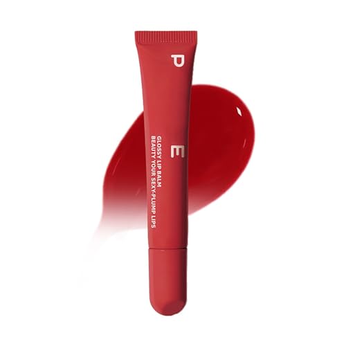 Lipgloss Lip Butter Balm,Lippenbutterbalsam feuchtigkeitsspendender pflegender Lipgloss,nicht klebrig,lang anhaltender Lippenstift für trockene Lippen,weiches,geschmeidiges Lippenöl (Brick Red) von Sbyhbhyds