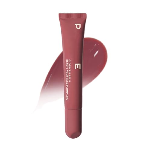 Lipgloss Lip Butter Balm,Lippenbutterbalsam feuchtigkeitsspendender pflegender Lipgloss,nicht klebrig,lang anhaltender Lippenstift für trockene Lippen,weiches,geschmeidiges Lippenöl (Hot Pink) von Sbyhbhyds