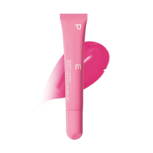 Lipgloss Lip Butter Balm,Lippenbutterbalsam feuchtigkeitsspendender pflegender Lipgloss,nicht klebrig,lang anhaltender Lippenstift für trockene Lippen,weiches,geschmeidiges Lippenöl (Light Pink) von Sbyhbhyds