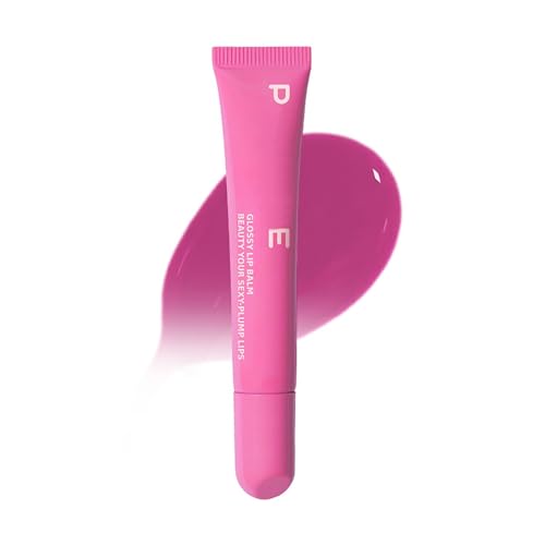 Lipgloss Lip Butter Balm,Lippenbutterbalsam feuchtigkeitsspendender pflegender Lipgloss,nicht klebrig,lang anhaltender Lippenstift für trockene Lippen,weiches,geschmeidiges Lippenöl (Pink) von Sbyhbhyds