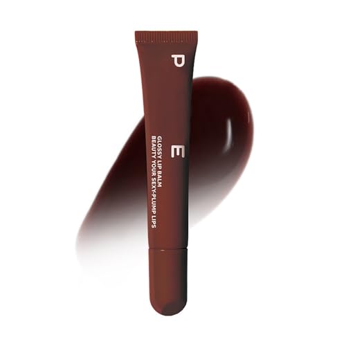 Lipgloss Lip Butter Balm,Lippenbutterbalsam feuchtigkeitsspendender pflegender Lipgloss,nicht klebrig,lang anhaltender Lippenstift für trockene Lippen,weiches,geschmeidiges Lippenöl (Wine) von Sbyhbhyds