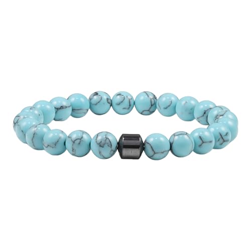 Sbyhbhyds 𝐀𝐧𝐭𝐢 𝐀𝐥kohol Armband Stoppt Trinken Bracelet für Damen Herren,natürlichen Magnetperlen runden Steinen Armbänder,zierliche Perlen, Schmuck,Geschenke für Mama,Papa,Ehefrau,Freund von Sbyhbhyds
