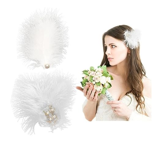 1 Stück weiße Haarspange Hochzeit Braut Flapper Chinesische Haarspangen Hanfu Traditionelle Fascinators U9S9 Haarnadel Kopfschmuck von Sbyzm