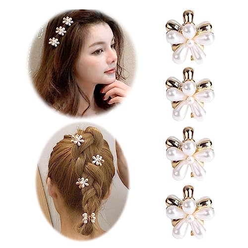 1PC Neue Mode Mini Perle Haar Klauen Für Frauen Koreanische Kleine Blume Clips V3L0 Für Frauen Zubehör Party Set Haar von Sbyzm