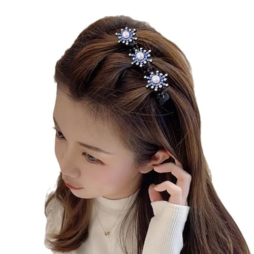 Frauen Elegante Blume Perlen Zopf Haarnadeln Süßes Haar Dekorieren Clips Seite Pony Zahnförmige Blume Haarnadeln Clip Braid Perle von Sbyzm