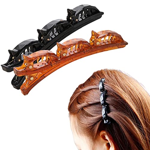 Hohle geflochtene Haarspange Schwarz Headwear Frauen Nette Haarspangen Hairgrip Zubehör Geflochtene Haarnadeln Mode Haar von Sbyzm