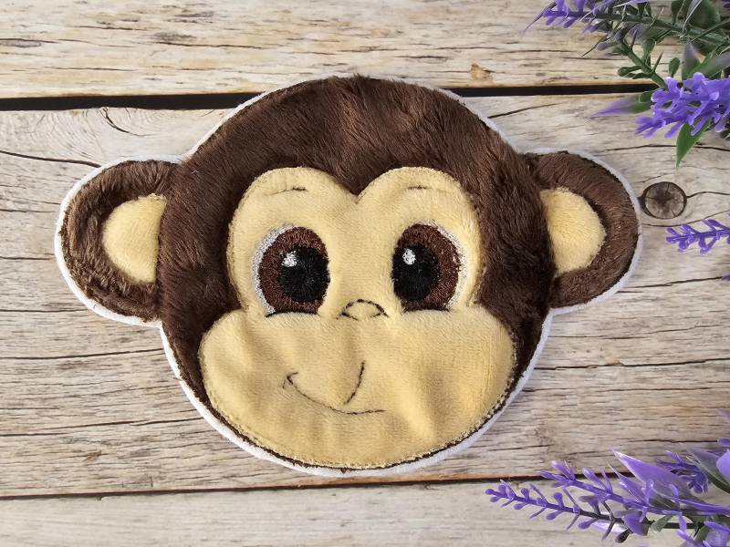 Applikation Affe Als Aufnäher, Bügelpatch Oder Patch Für Den Schulranzen von ScaBaDesignArts