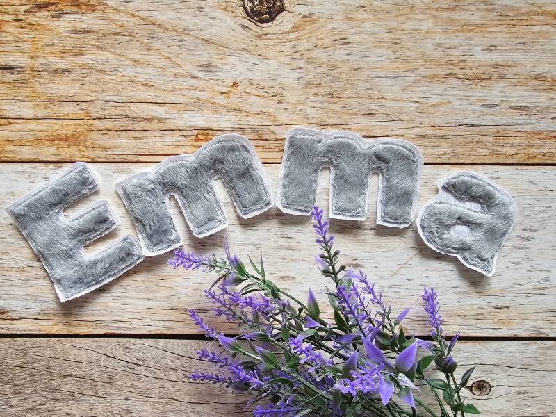 Applikation Buchstabe Als Aufnäher Oder Bügelpatch von ScaBaDesignArts