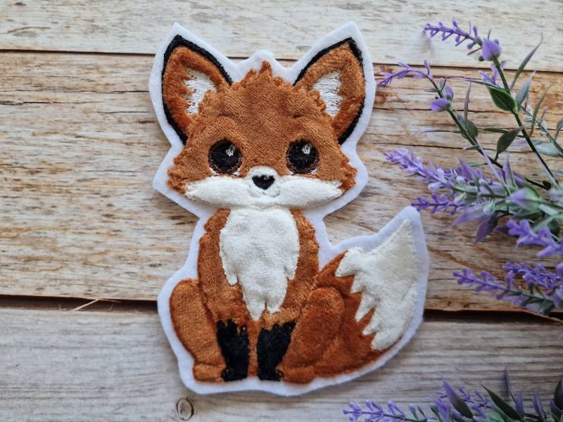 Applikation Fuchs Als Aufnäher, Bügelpatch Oder Patch Für Den Schulranzen von ScaBaDesignArts