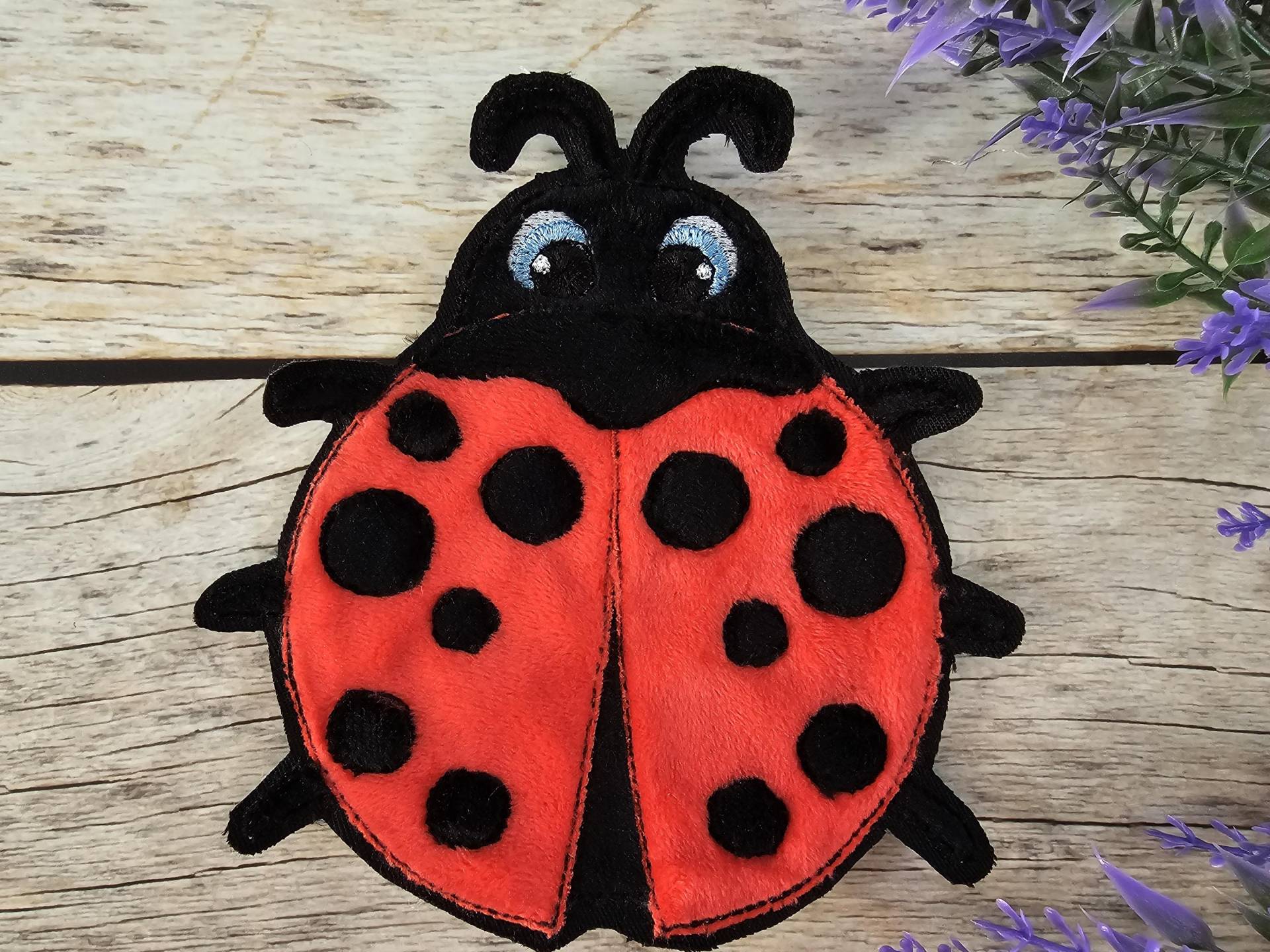 Applikation Marienkäfer Als Aufnäher, Bügelpatch Oder Patch Für Den Schulranzen von ScaBaDesignArts