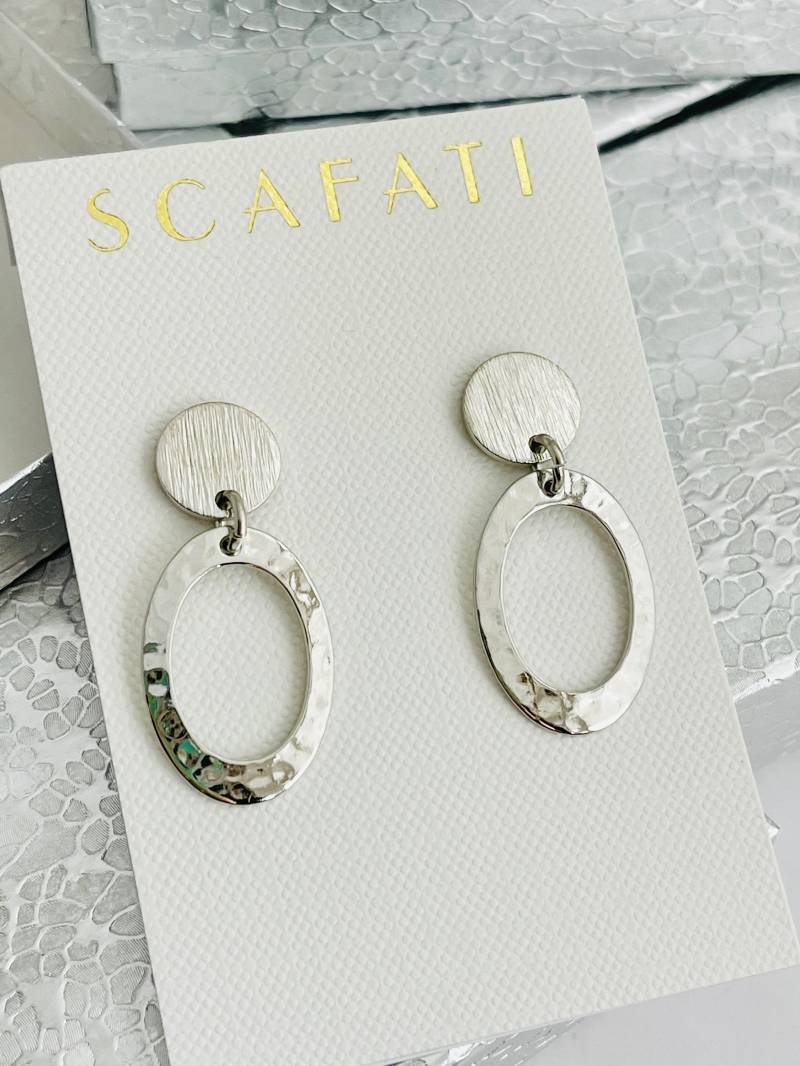 Post Ohrringe, Silber Creolen, Mit Creole, Oval Ohrringe Unter 20, Brautjungfern Post Ohrringe, Silber Creolen, Mit Creole, Oval Ohrringe Unter 20, Brautjungfern von Scafati