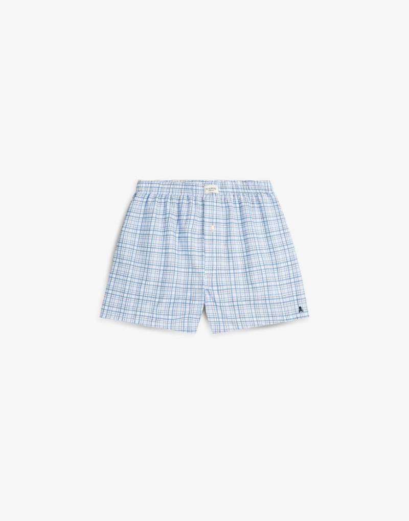 Scalpers - Boxershorts mit blauem Karomuster von Scalpers