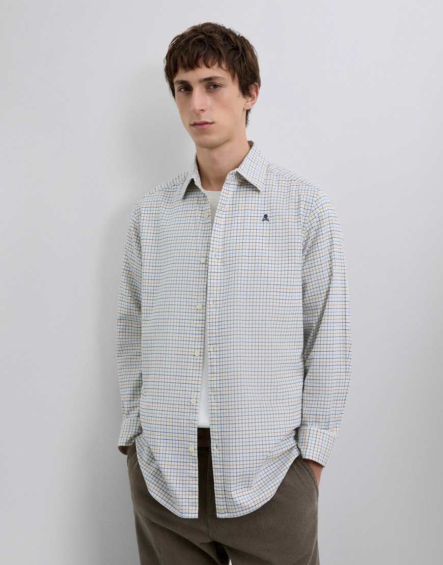 Scalpers - Country K - Hemd in senfgelb kariert von Scalpers