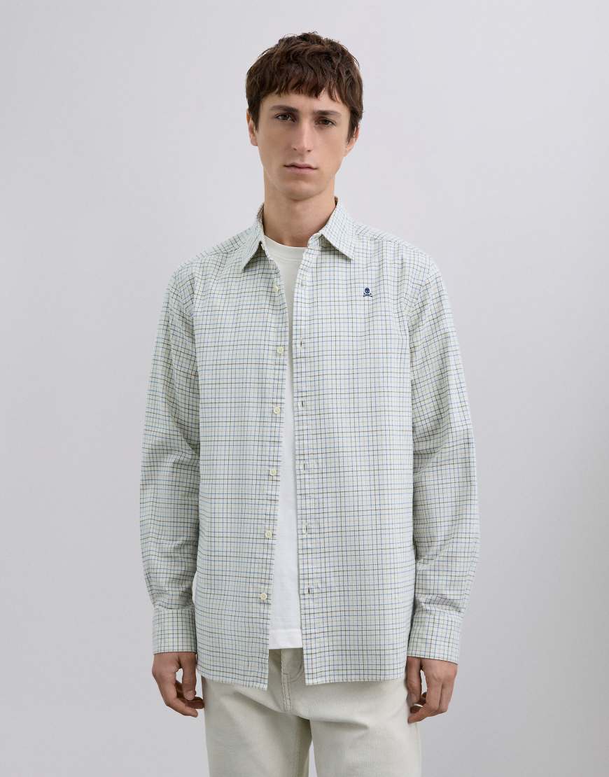 Scalpers - Country K - Kariertes Hemd in Khaki-Grün von Scalpers