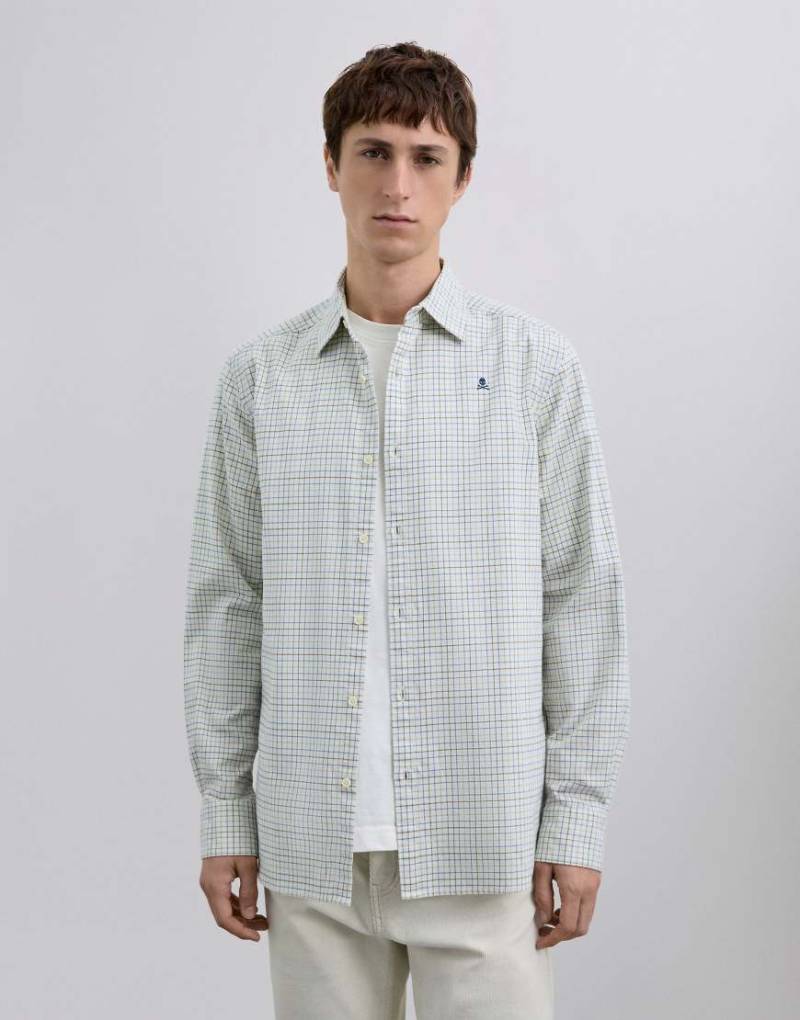 Scalpers - Country K - Kariertes Hemd in Khaki-Grün von Scalpers