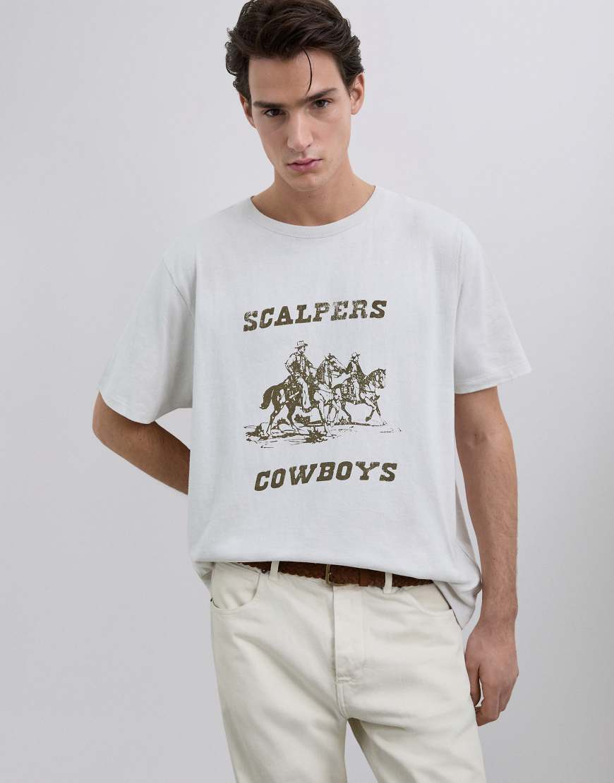 Scalpers - Cowboys - T-Shirt in Hellgrau von Scalpers