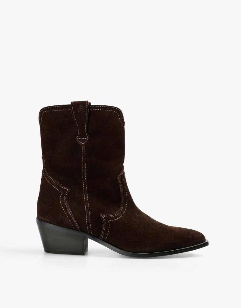 Scalpers - Cowboystiefel in Braun mit niedrigem Schaft-Brown von Scalpers