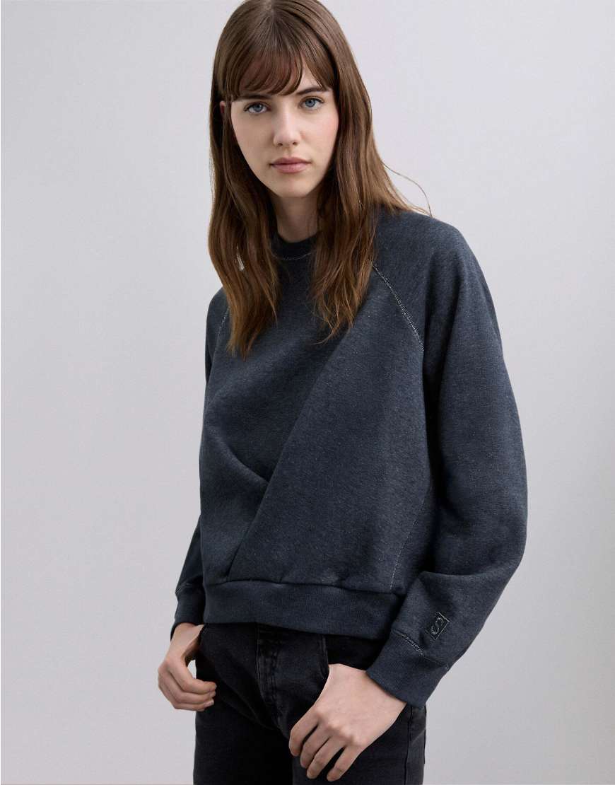 Scalpers - Cross - Pullover in Dunkelgrau von Scalpers