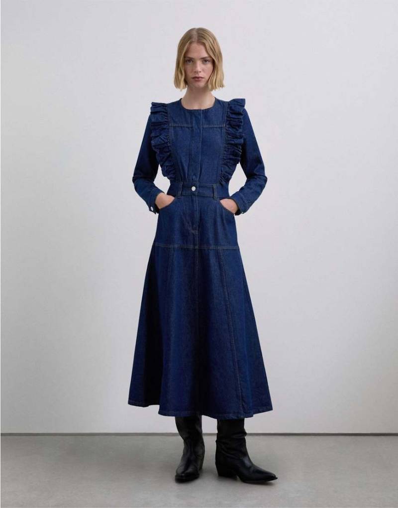 Scalpers - Denim - Jeanskleid in Indigoblau von Scalpers