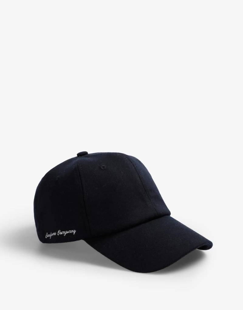 Scalpers - Einfarbige Kappe in marineblauer Wolloptik von Scalpers