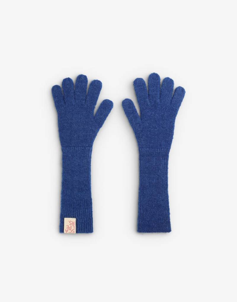 Scalpers - Fluor - Strick-Handschuhe in Blau von Scalpers