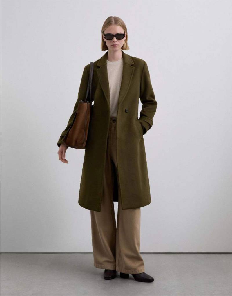 Scalpers - Handmade - Taillierter Mantel in Khaki-Grün von Scalpers
