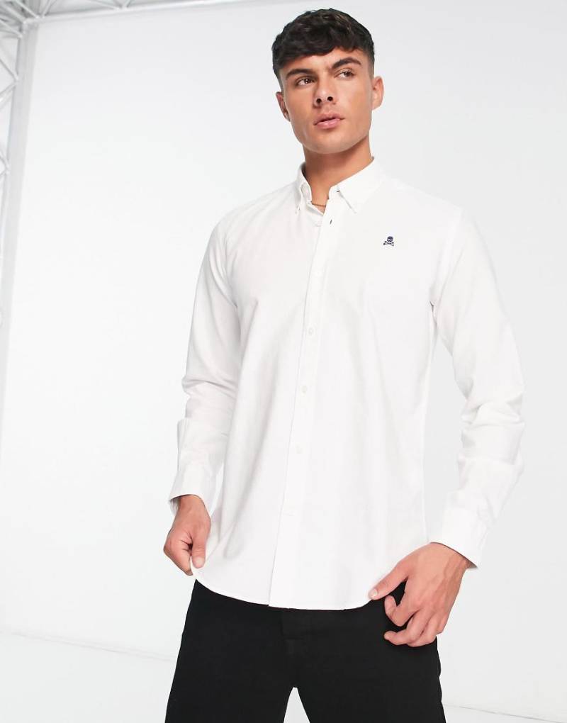Scalpers - Hemd in Weiß mit Button-down-Kragen von Scalpers