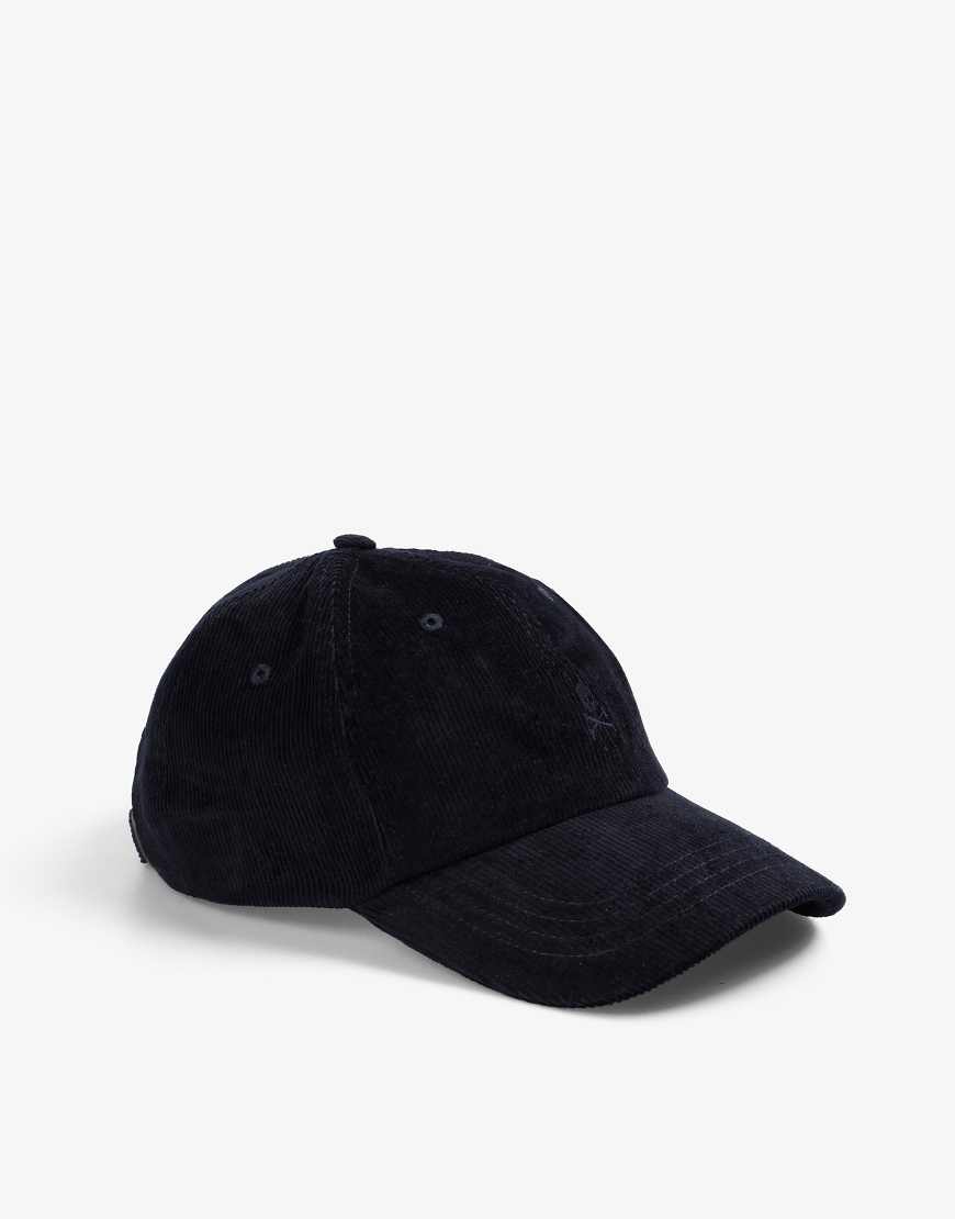 Scalpers - Hood - Kappe aus Cord in Marineblau Scalpers - Hood - Kappe aus Cord in Marineblau von Scalpers