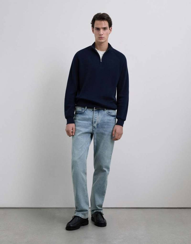 Scalpers - Jas - Tricot-Pullover in Marineblau von Scalpers