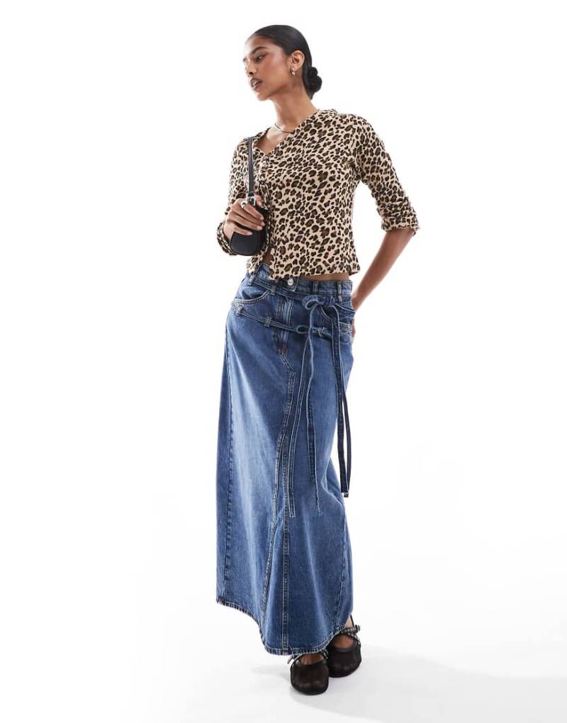 Scalpers - Jeans-Midirock in Indigoblau von Scalpers
