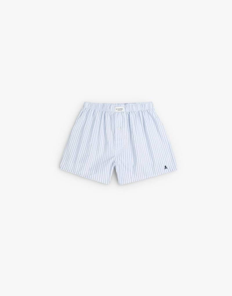 Scalpers - John - Boxershorts in gestreiftem Weiß von Scalpers