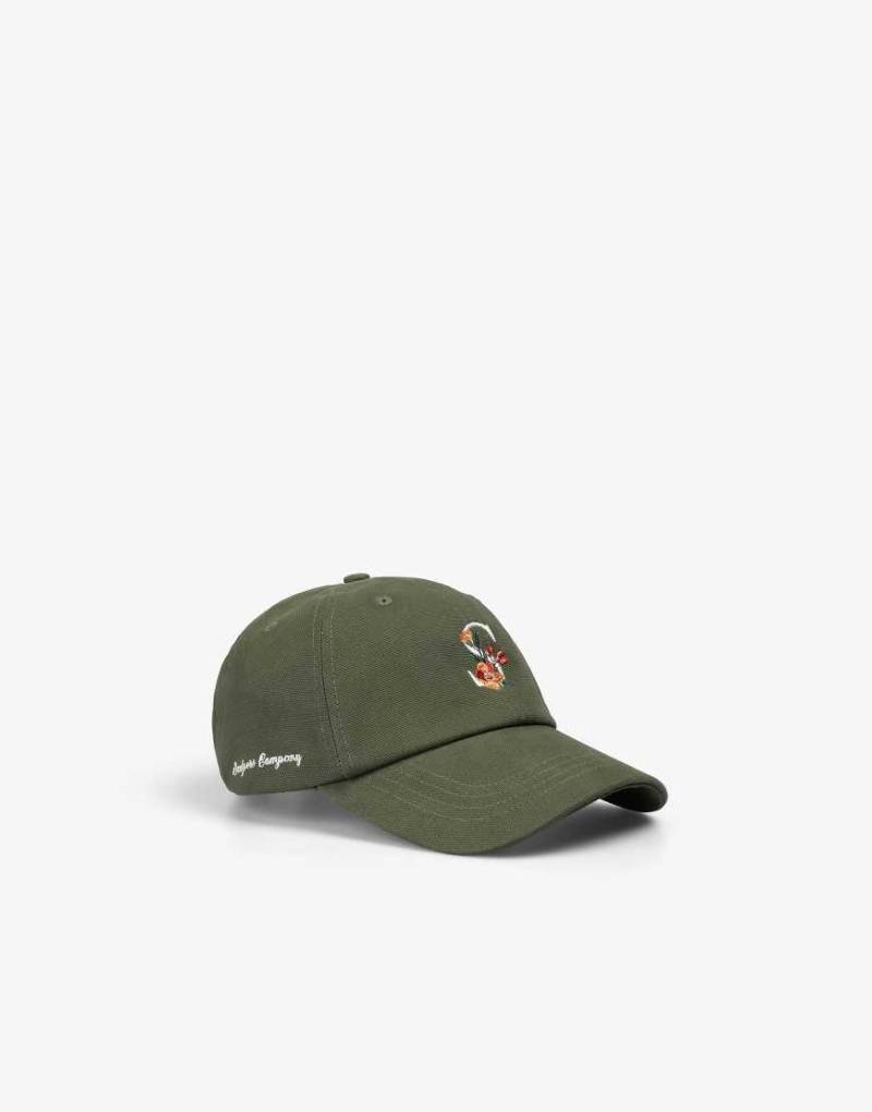 Scalpers - Kappe in Khaki mit Blumenverzierung-Grün von Scalpers
