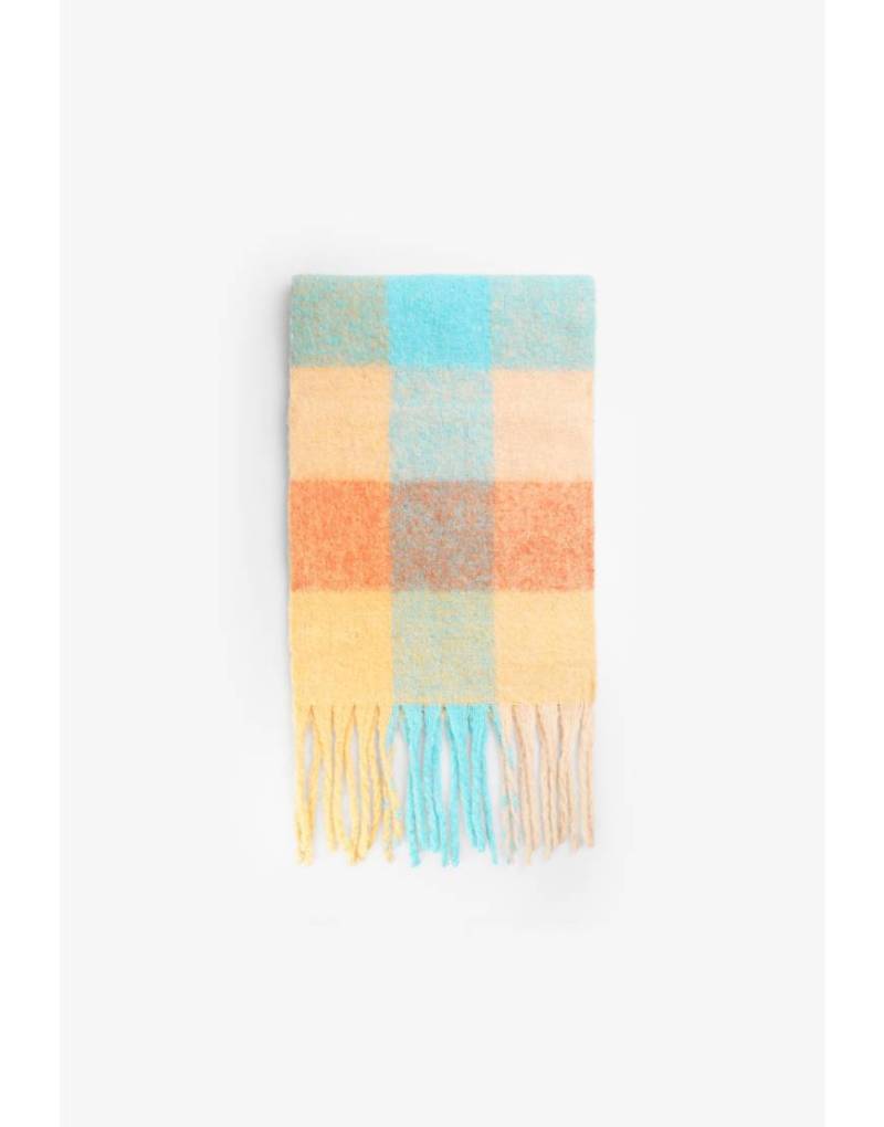 Scalpers - Karierter Schal in Terracotta-Orange von Scalpers