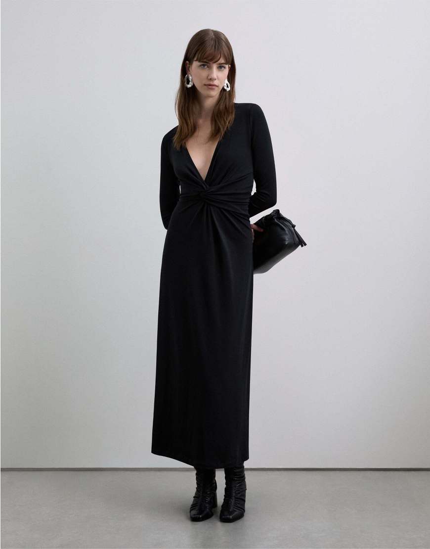 Scalpers - Kleid aus Interlock-Jersey in Schwarz von Scalpers