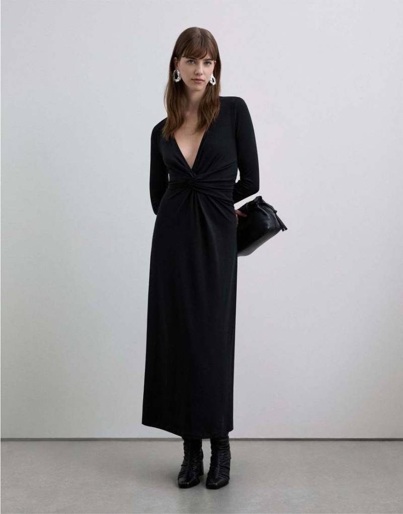 Scalpers - Kleid aus Interlock-Jersey in Schwarz von Scalpers