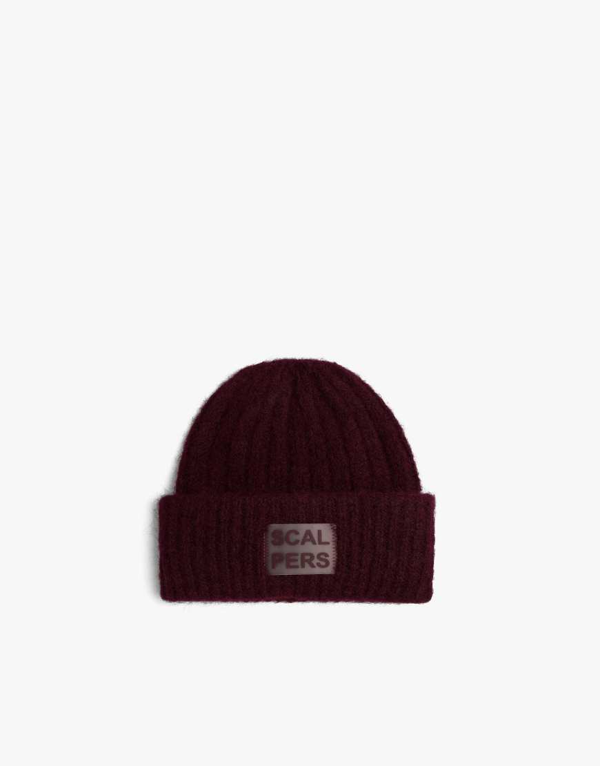 Scalpers - Kuschelige Strickmütze in Burgunderrot von Scalpers