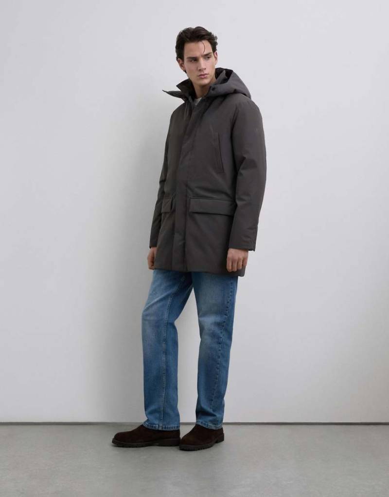 Scalpers - Laser - Parka in Anthrazit-Lila von Scalpers