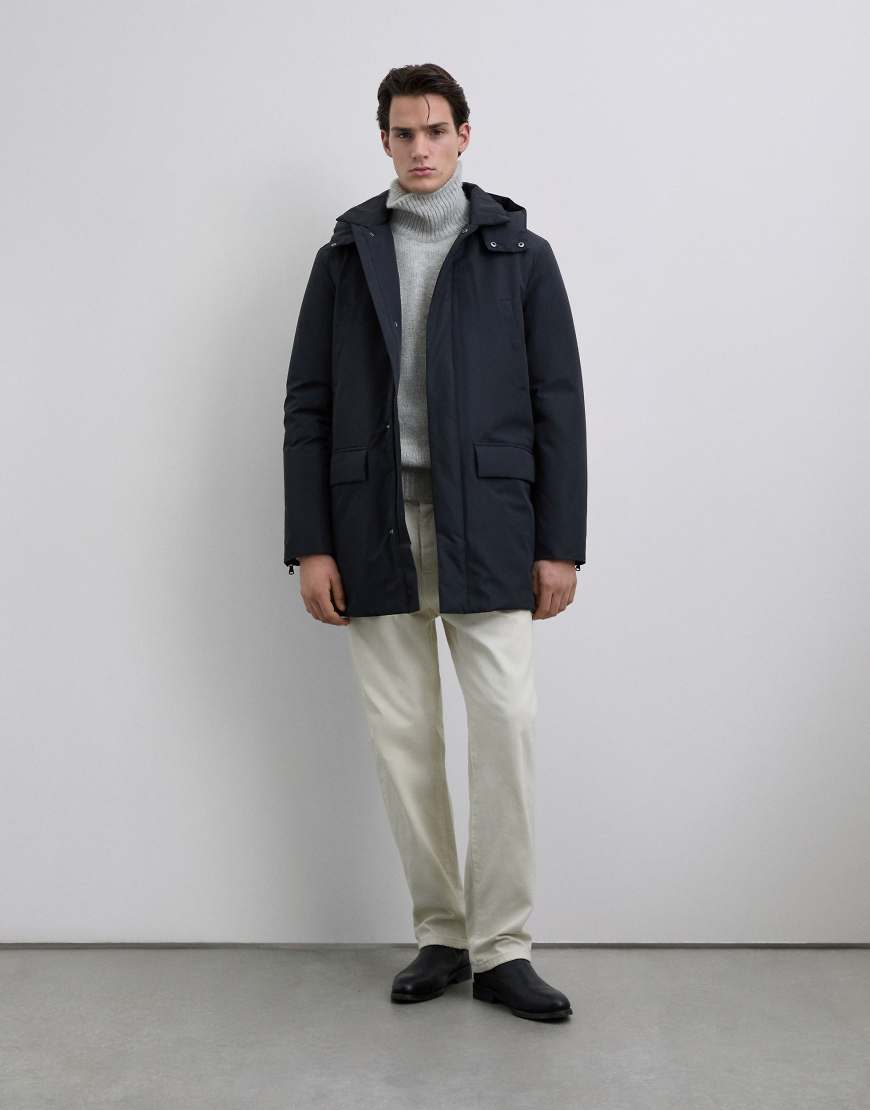 Scalpers - Laser - Parka in dunklem Marineblau von Scalpers