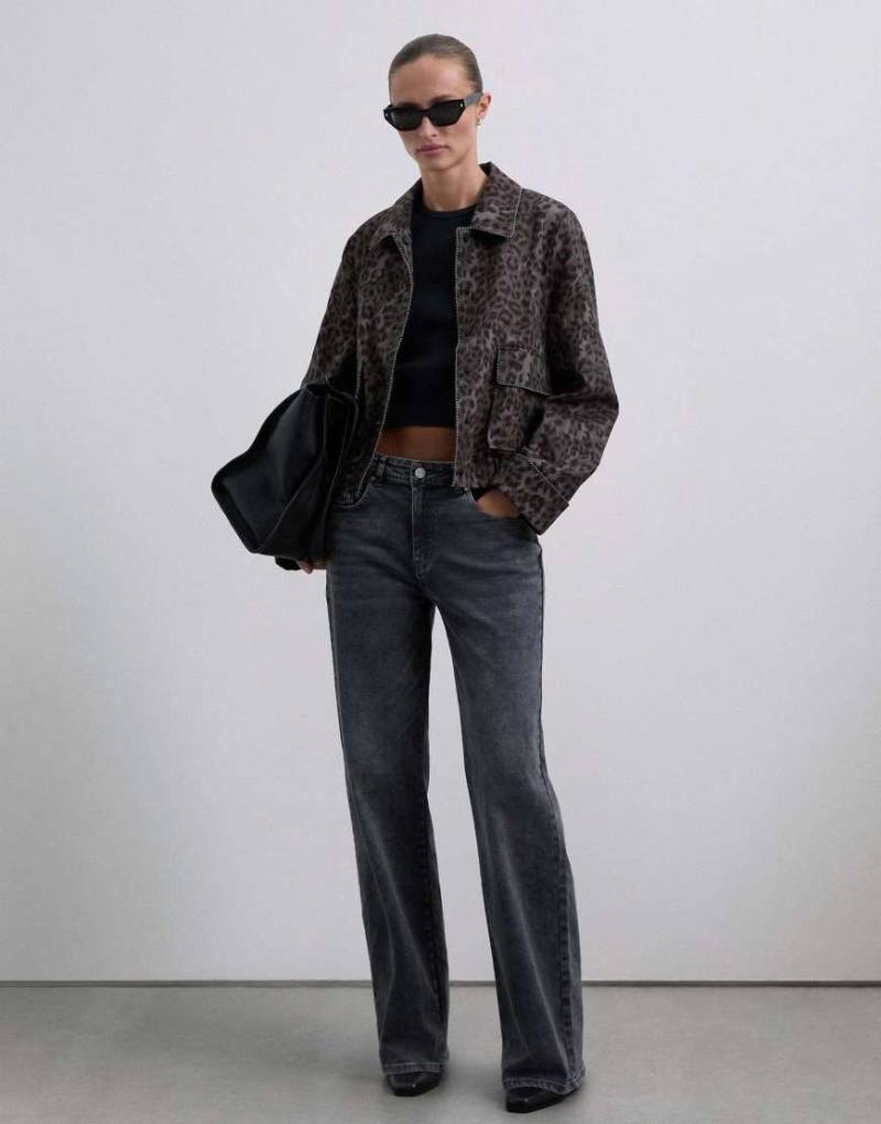 Scalpers - Leostu - Jacke mit Animal-Print-Bunt von Scalpers