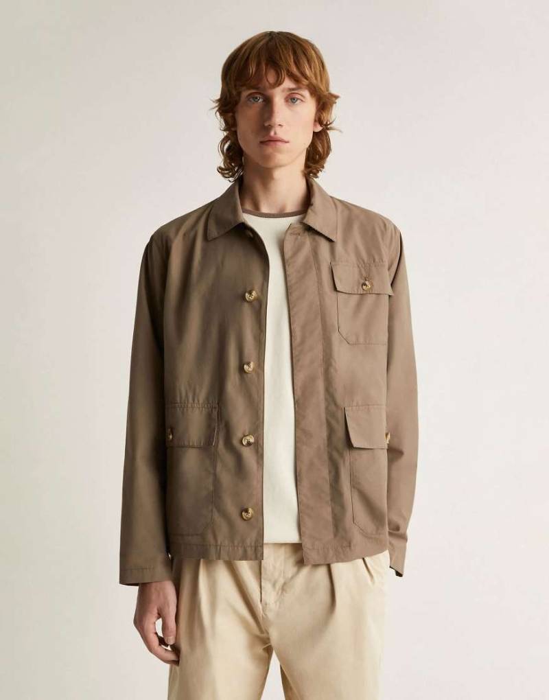 Scalpers - Liam - Hemdjacke in Braun von Scalpers