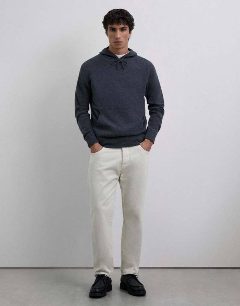 Scalpers - New - Kapuzenpullover aus Tricotstrick in Dunkelgrau von Scalpers