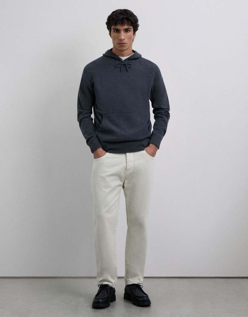 Scalpers - New - Kapuzenpullover aus Tricotstrick in Dunkelgrau von Scalpers