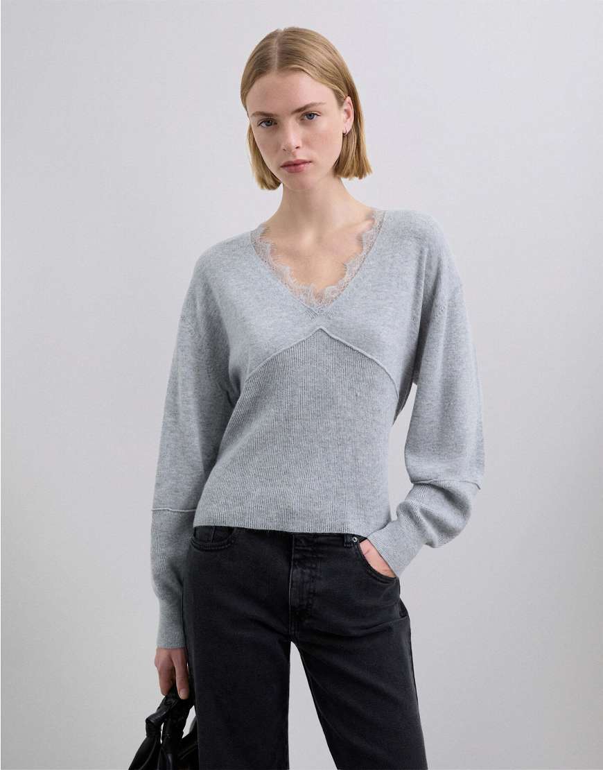 Scalpers - Newlarav - Pullover in Grau von Scalpers