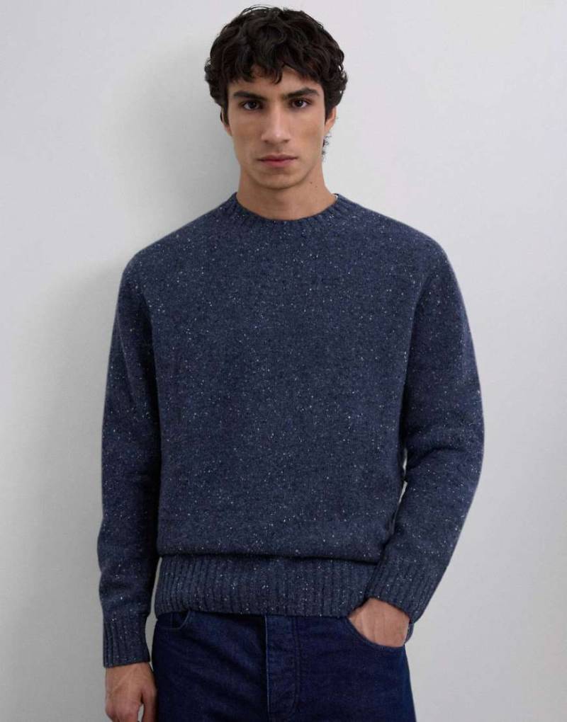 Scalpers - Noah - Oberteil aus Tricotstrick in Grau-Blau von Scalpers