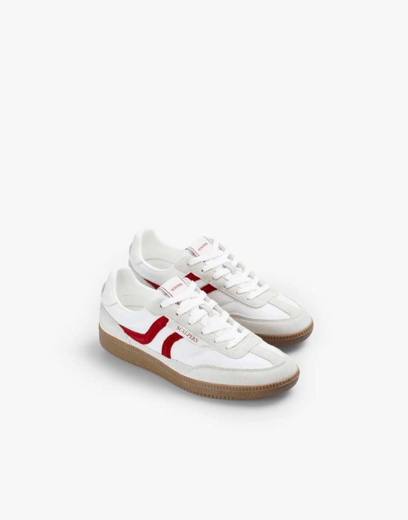 Scalpers - Numico - Sneaker aus Netzstoff in Wollweiß von Scalpers