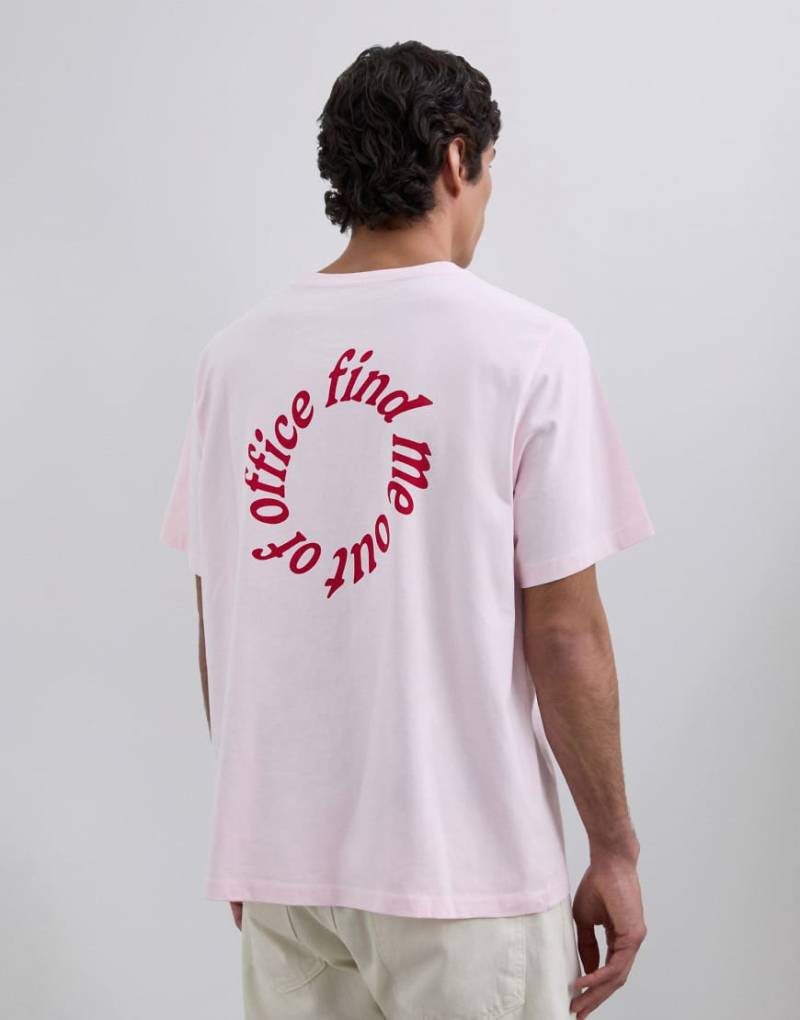 Scalpers - Out Of Office - T-Shirt in Rosa von Scalpers