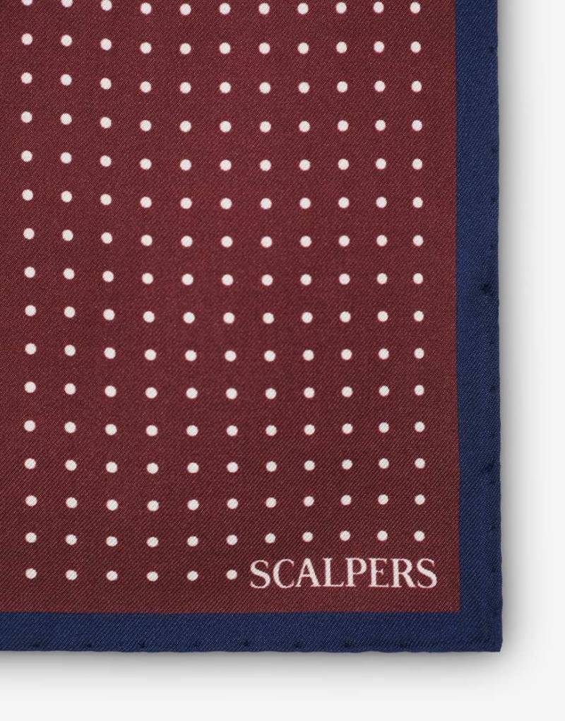 Scalpers - Pochette-Tasche mit Minipunkten in Burgunderrot von Scalpers